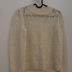 Makani Pointelle-knit Sweater
